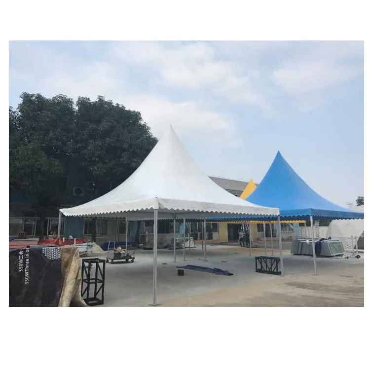 3x3 4x4 5x5 6x6m aluminum PVC Gazebo pinnacle Pagoda Tent in Guangzhou China
