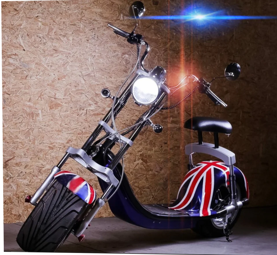 
2020 hot selling smart two wheeled electric scooter big seat 72V1500W electric motorcycle 10*3.5tubless tire/disc brake/carrier 