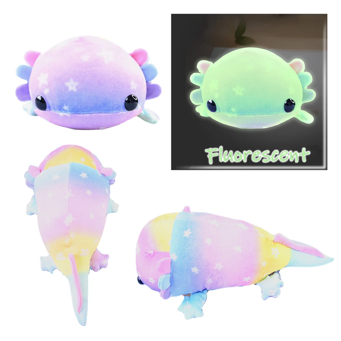 Plush Manufacturer Custom Logo Special Luminous Material Plush Toy Soft Doll Fluorescent Animal Plush Toy
