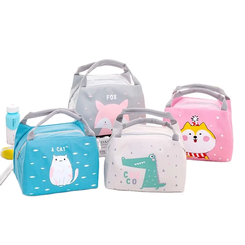 Мультяшная теплоизоляция для детского питания, бутылка для молока, водонепроницаемая оксфордская коробка бэнто, сумка, Детская сумка для ланча