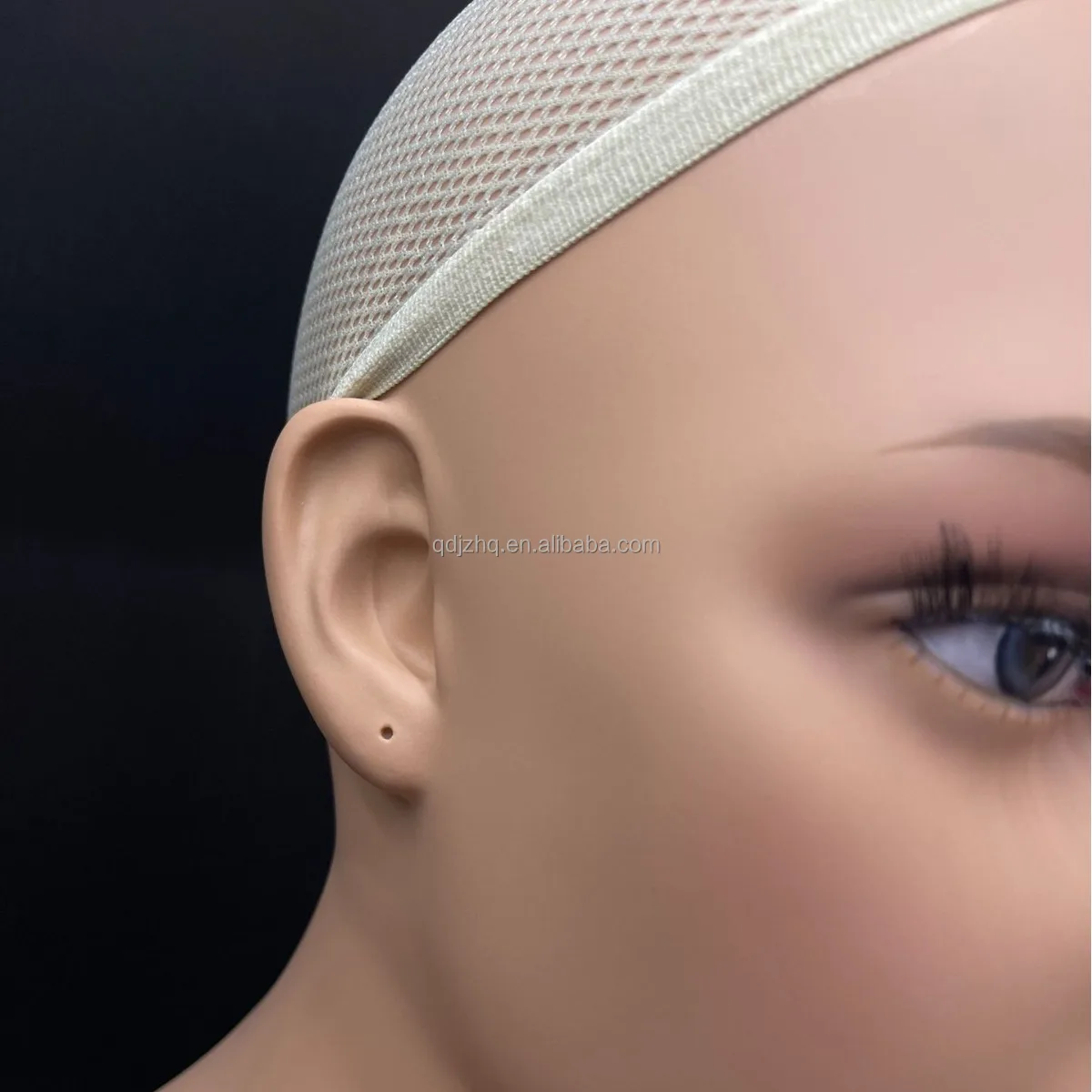 Wholesale African Makeup Black Female  PVC Realistic Mannequins Head With Shoulders Bust For Wigs Display