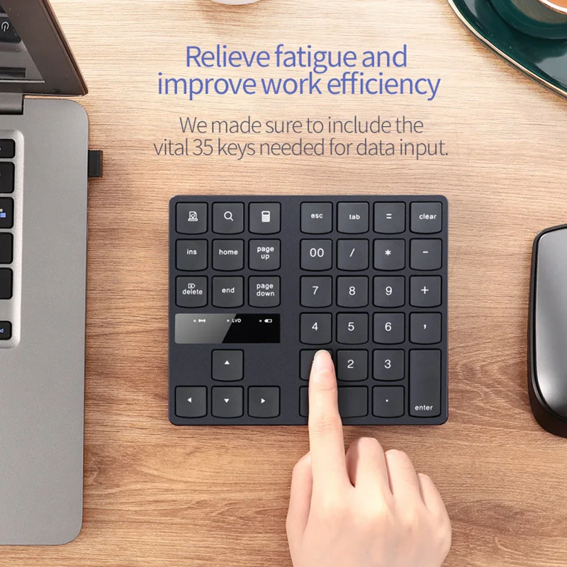 2.4Ghz Cheap Mini Numeric Keypad Number Pad Wireless Keyboard For Macbook Pro Android Tablet Pc Computer Laptop