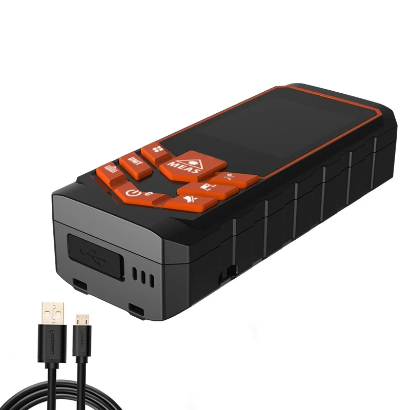 USB Charging Handhold Trena Laser Range Finder Digital Laser Distance Meter Electrical Tape Measuring Tools 60M-120M