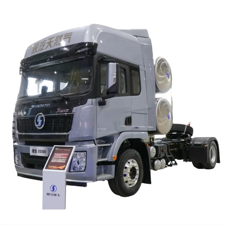LNG shacman x5000 4*2 Подержанный тягач 6 колес грузовик головка грузовика Евро 3 евро газовые тягачи