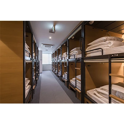 Latest space Capsule Hostel bunk bed bedroom vertical sleeping capsule pods