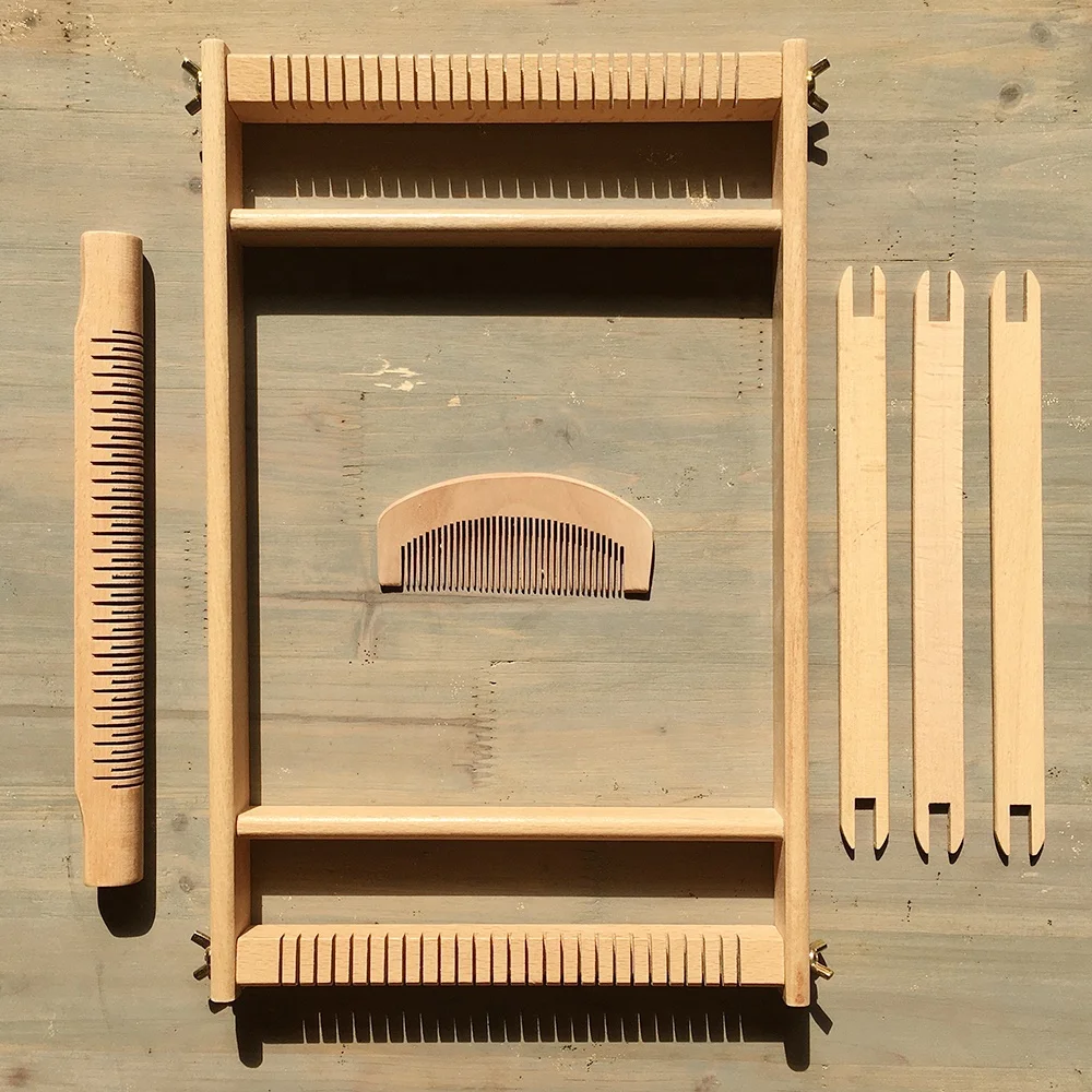 Handmade Craft Crochet Tool Knitting Tool Wooden Weaving Kit DIY Hobby Weaving Loom