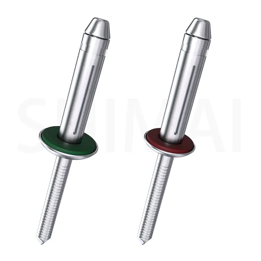 Алюминиевая водонепроницаемая шайба структурная лампа слепые заклепки с резиной