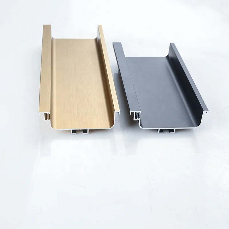 Handle With Light Groove Middle Cabinets Pulls High Quality Light Luxury Minimalist Pulls Aluminum Alloy