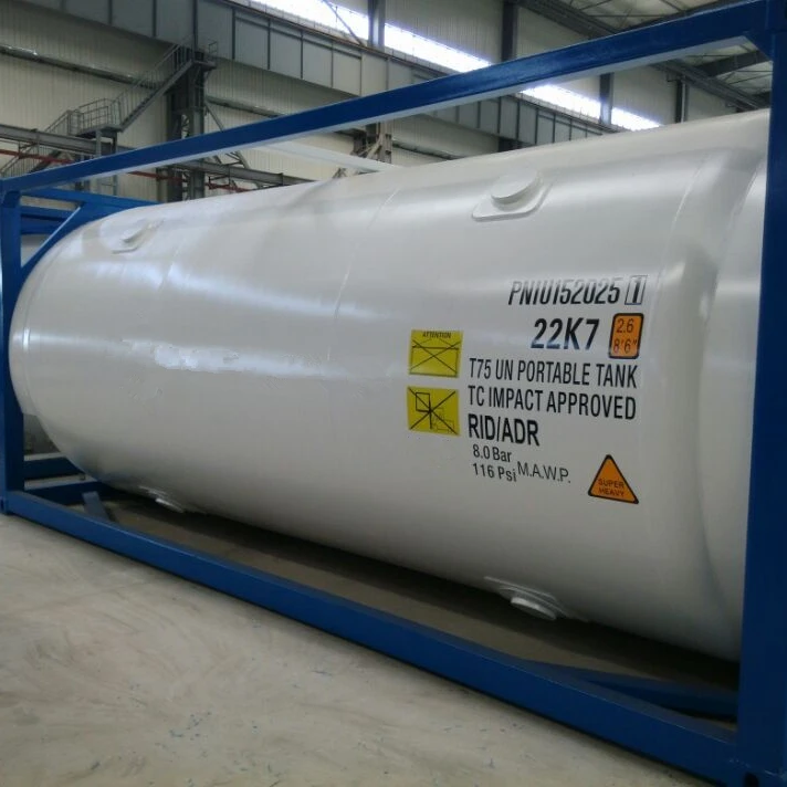 20ft 40ft Liquid Gases ASME GB Standard ISO Tank Container