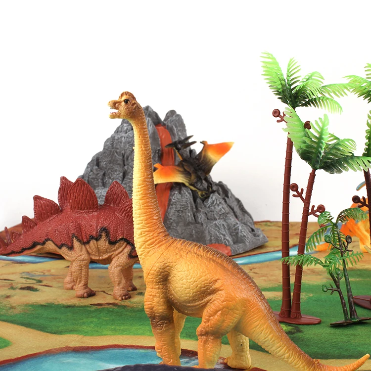 
Dinosaur Toys - 31 Realistic Dinosaur Figures, Activity Kids Play Mat & Trees, Dinosaur Playset Gifts for Boy & Girl 3,4,5,6,7,8 