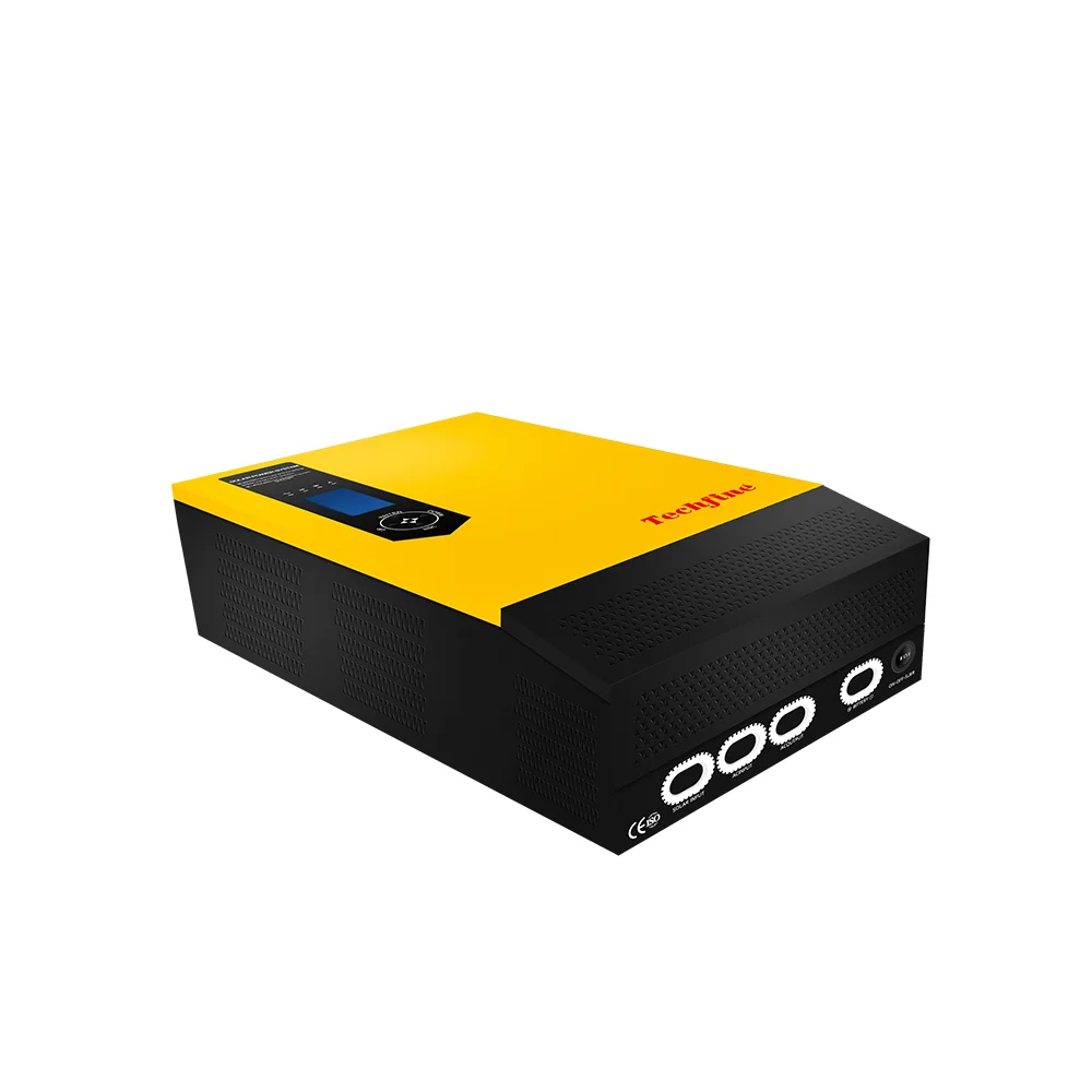 Techfine 24VDC 3KVA 2400W чистая Синусоидальная волна Гибридный низкочастотный решетки Солнечный
