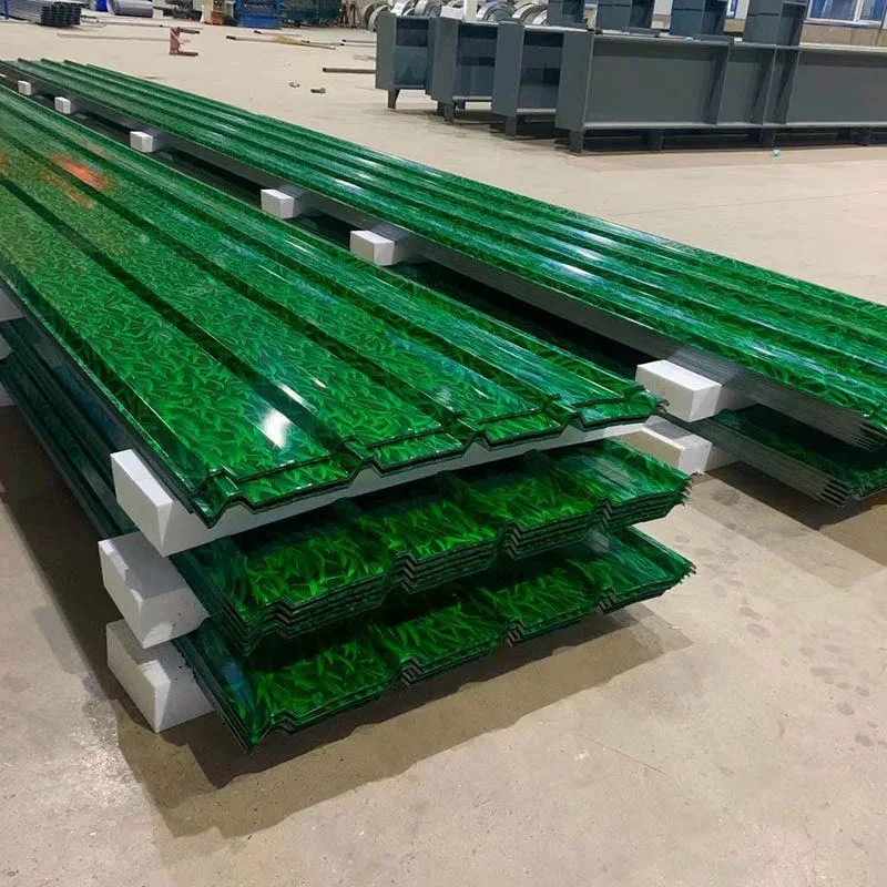 Cutting Welding Galvanized Steel Tile Factory-Price Bending Processing Customized Metal Roof Sheet Red Blue Green Corrugated KS