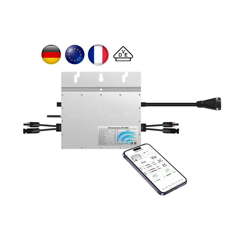 SP D Micro Inverter 800W 96.5% Efficiency Garden Solar System Hoymiles Micro Inverter 800W