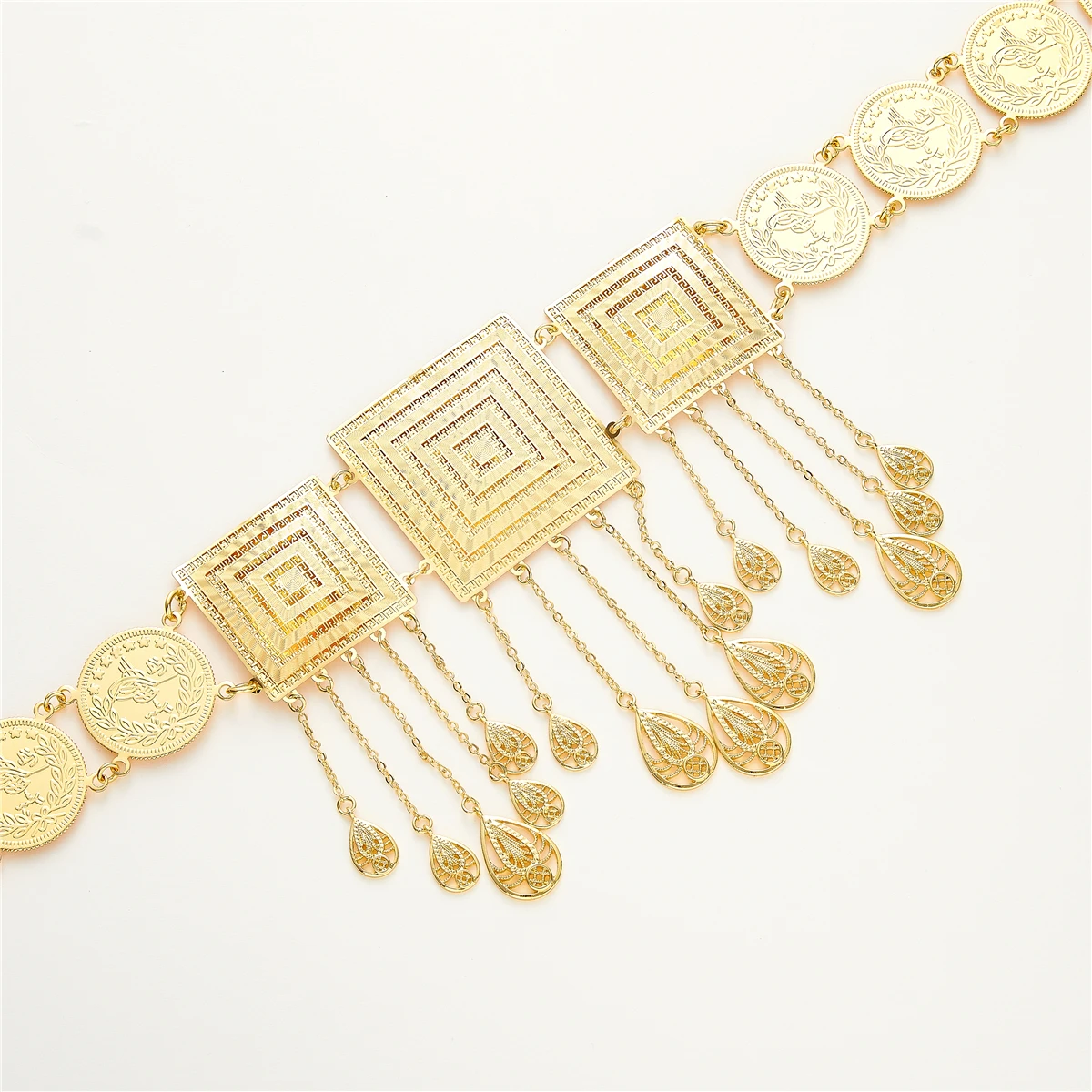 Лидер продаж, настраиваемый женский подарок, Привлекательный золотистый пояс с цепочкой на талию