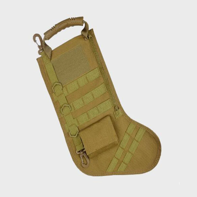 Hot Sale Design Perfect Mantel Decoration Fishing Tactical Christmas Stocking With Molle Gear
