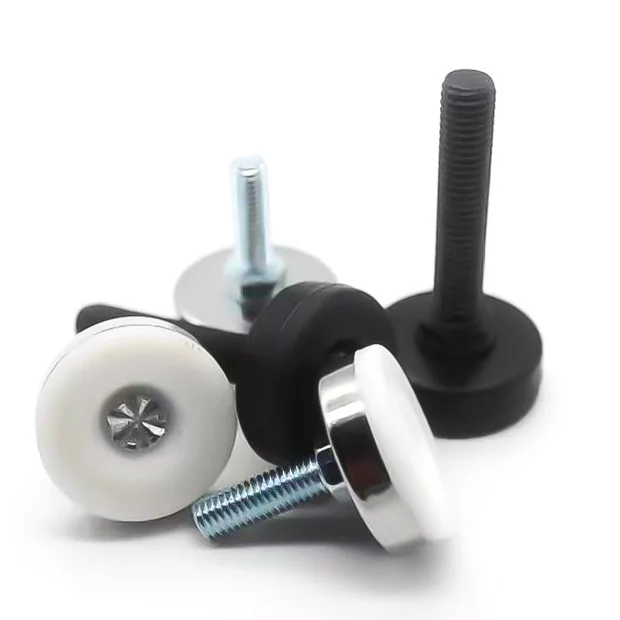 Custom Black Leveling Plastic Sofa Leg Cabinet Furniture Bed Legs Adjustable Kitchen Stopper Plug