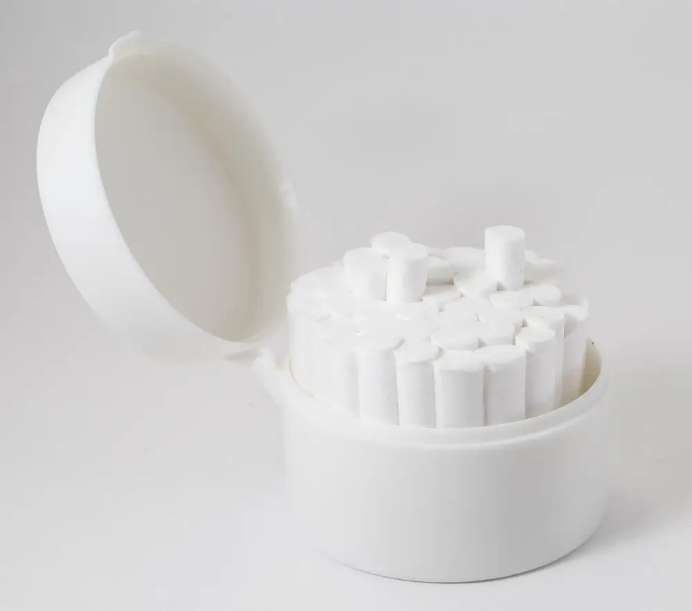 dental cotton rolls tooth nose gem