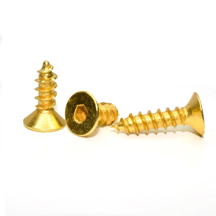 M2 M3 Custom Titanium Fastener Gold Plated Torx Round Button Head Screws