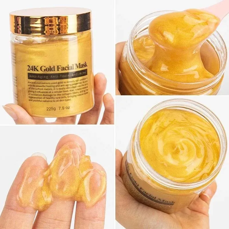 24k Gold Collagen beauty cosmetic peel off face facial mask anti wrinkle Whitening Moisturizing Nourishing Skin Care