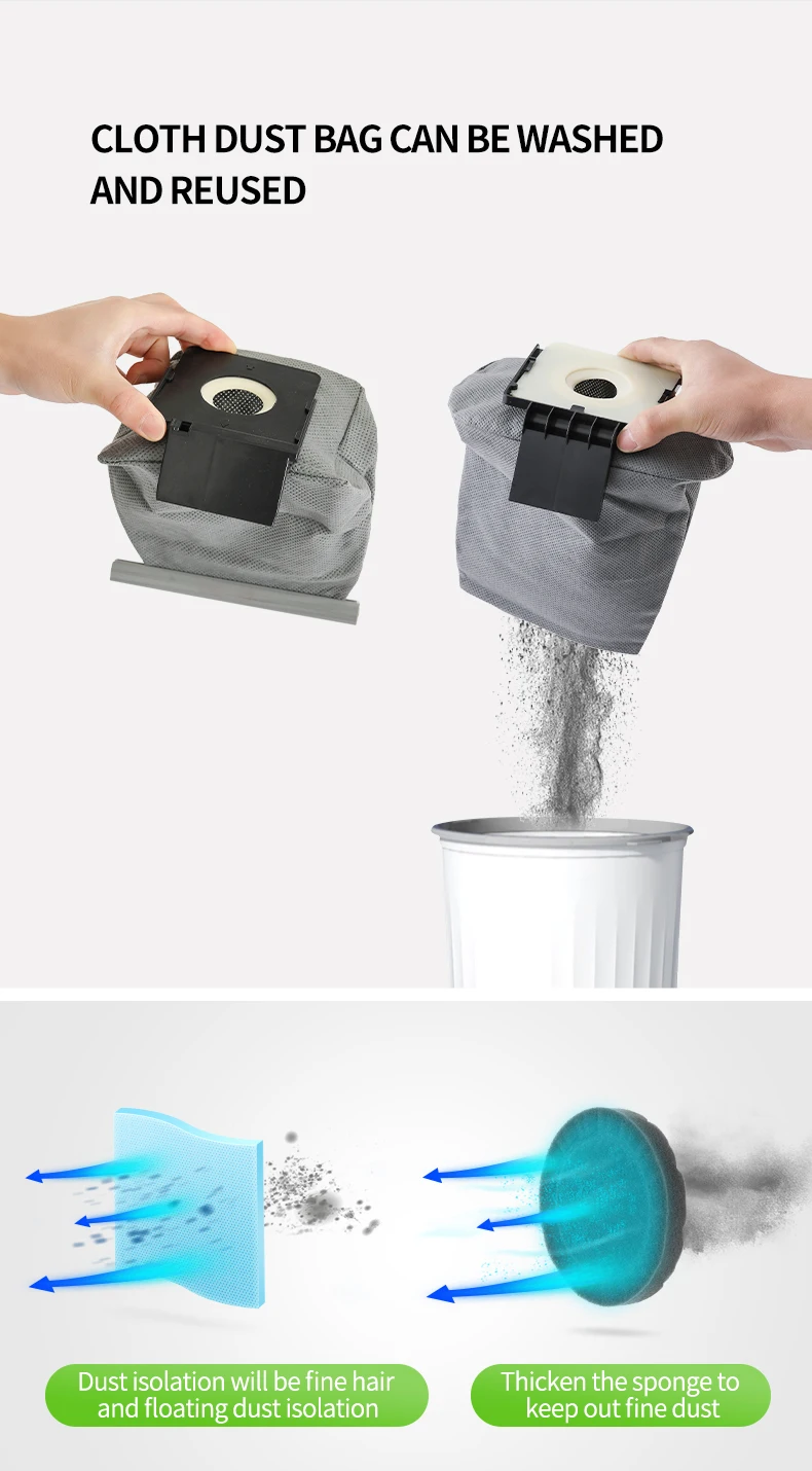 DC motor strong suction dry bagged vakum cleaner