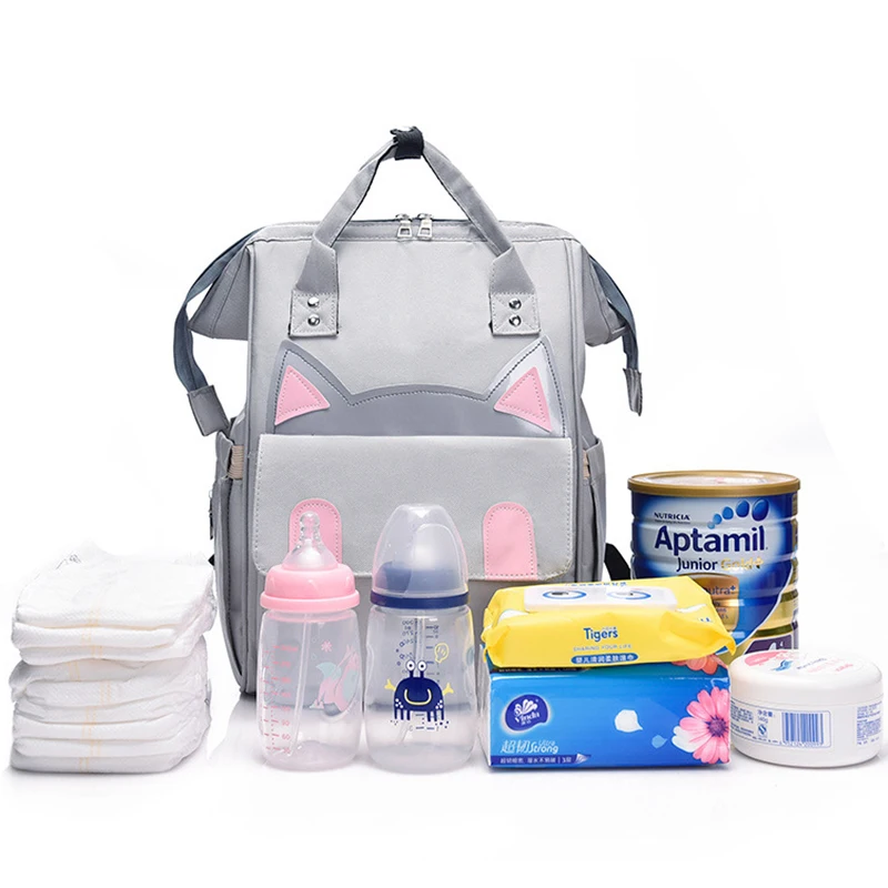Hot sell popular quality OEM/ODM factory full printed animal pattern baby diapers bags mummy backpacks mother bag waterproof