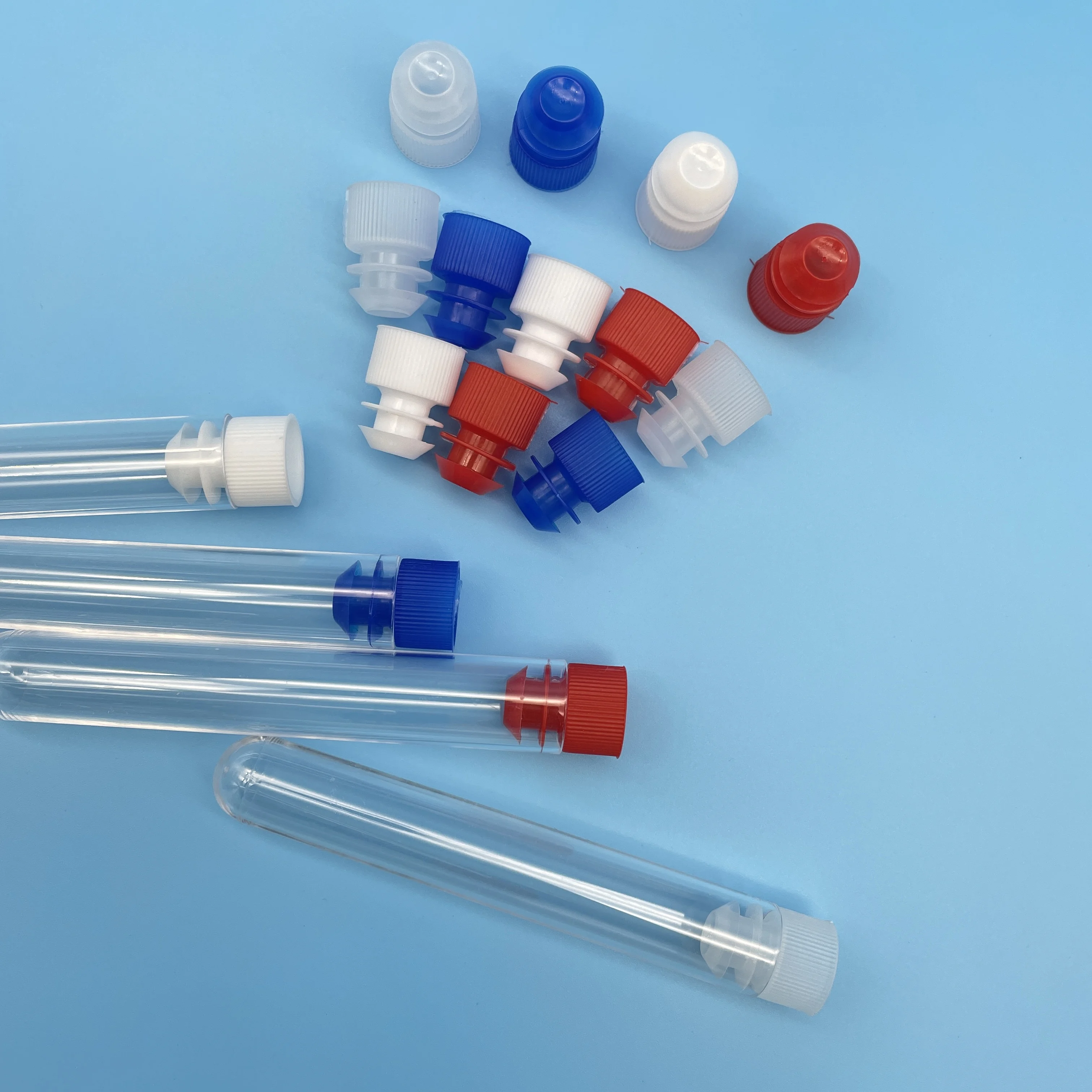 lab use Plastic  test tube Hot Sale Different Size Glass Plastic Test Tube