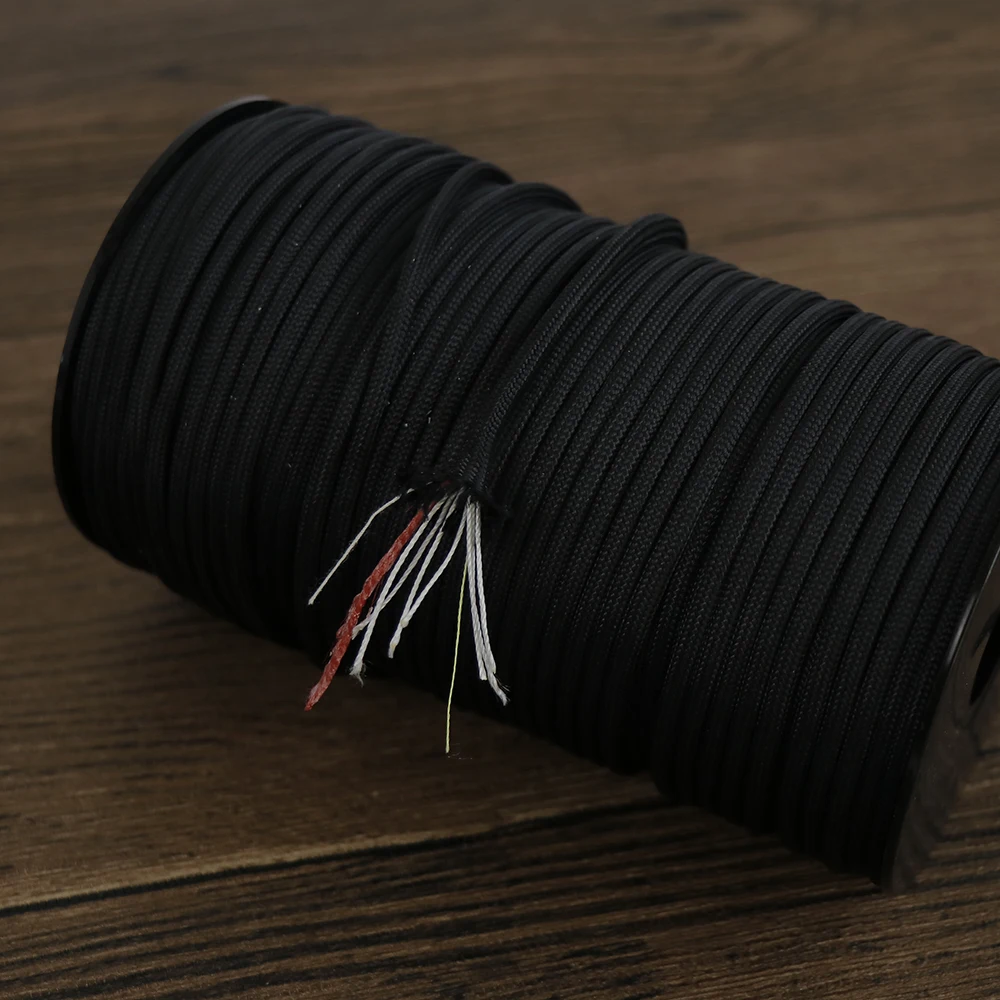 100 Meter 550 Lanyard Parachute Cord Survival Rope Outdoor Multifunctional EDC Tool 550 Rope