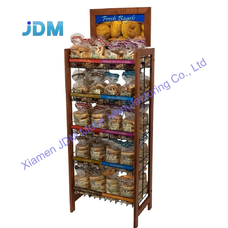 Сэндвич-пекарня супермаркет стойка для шоколадных конфет напольная стальная трубчатая картофельных чипсов выполните свой дизайн