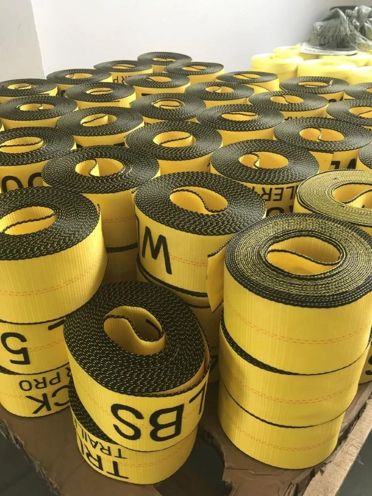 Hot Sale Customized Width High Tenacity Industrial Polyester Webbing For Lashing Straps