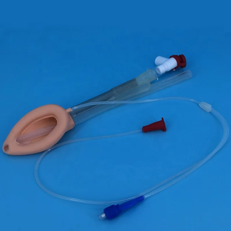 China manufacturer disposable medical silicone double lumen laryngeal mask airway