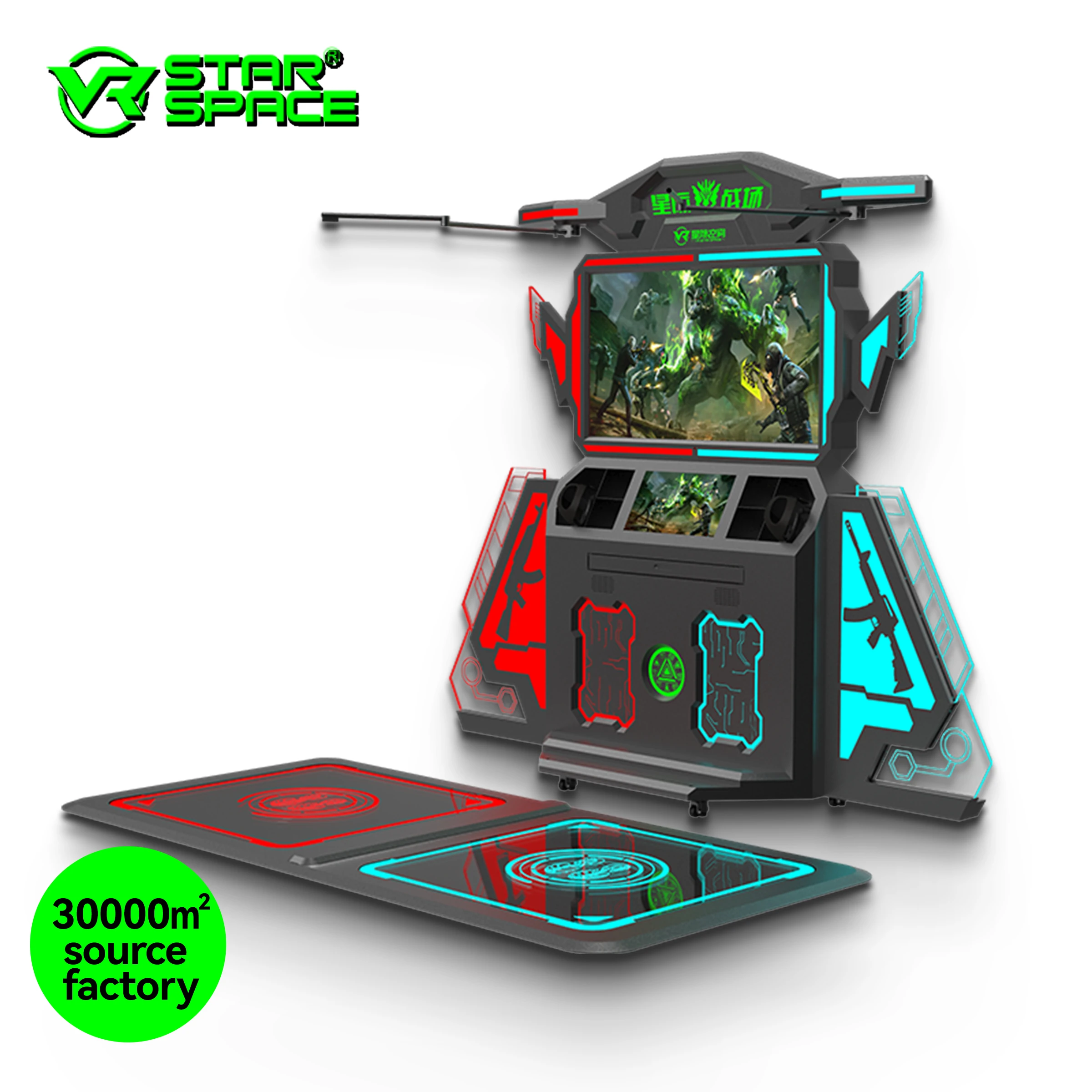 VR Star Space VR Machine Manufacturer Interactive Experience 360 Degree Robot VR Shooting Game Walking Dynamic Platform