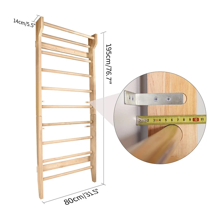 2024 Durable Fitness Swedish Ladder Gym Wall Bars Gymnastics For Training Use