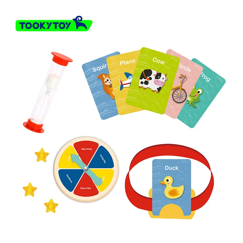 RTS 2024 new creative game Guess What 60 guess cards Imitate the picture to guess