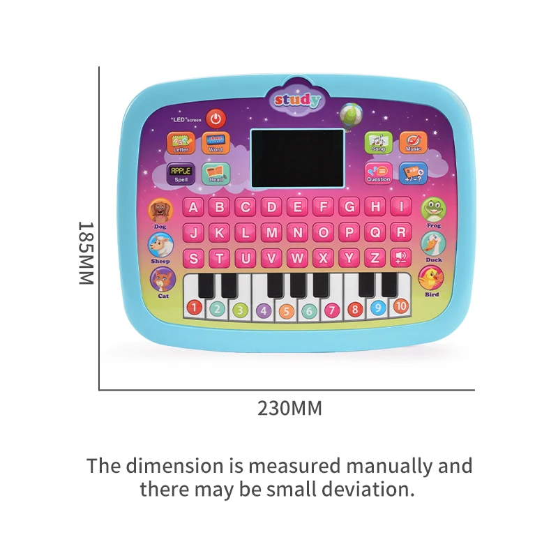 New Products Educational Smart Toys Mini Laptop Computer Toys LED Screen Learning Machines
