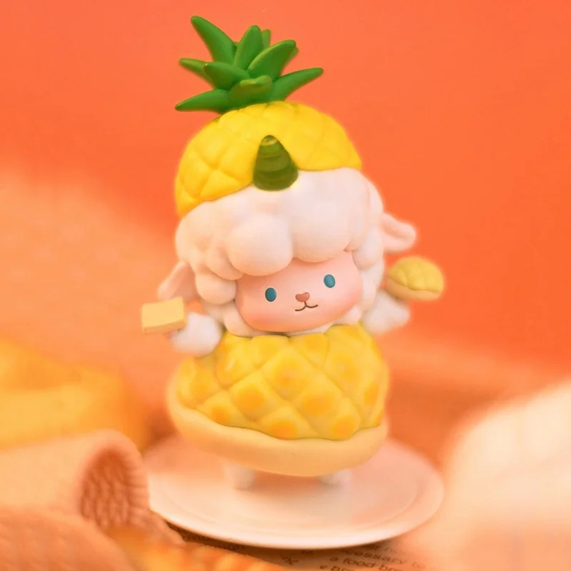 Hot selling items cute collection ornaments Curly sheep mystery box mini characters gourmet street blind box toys figures