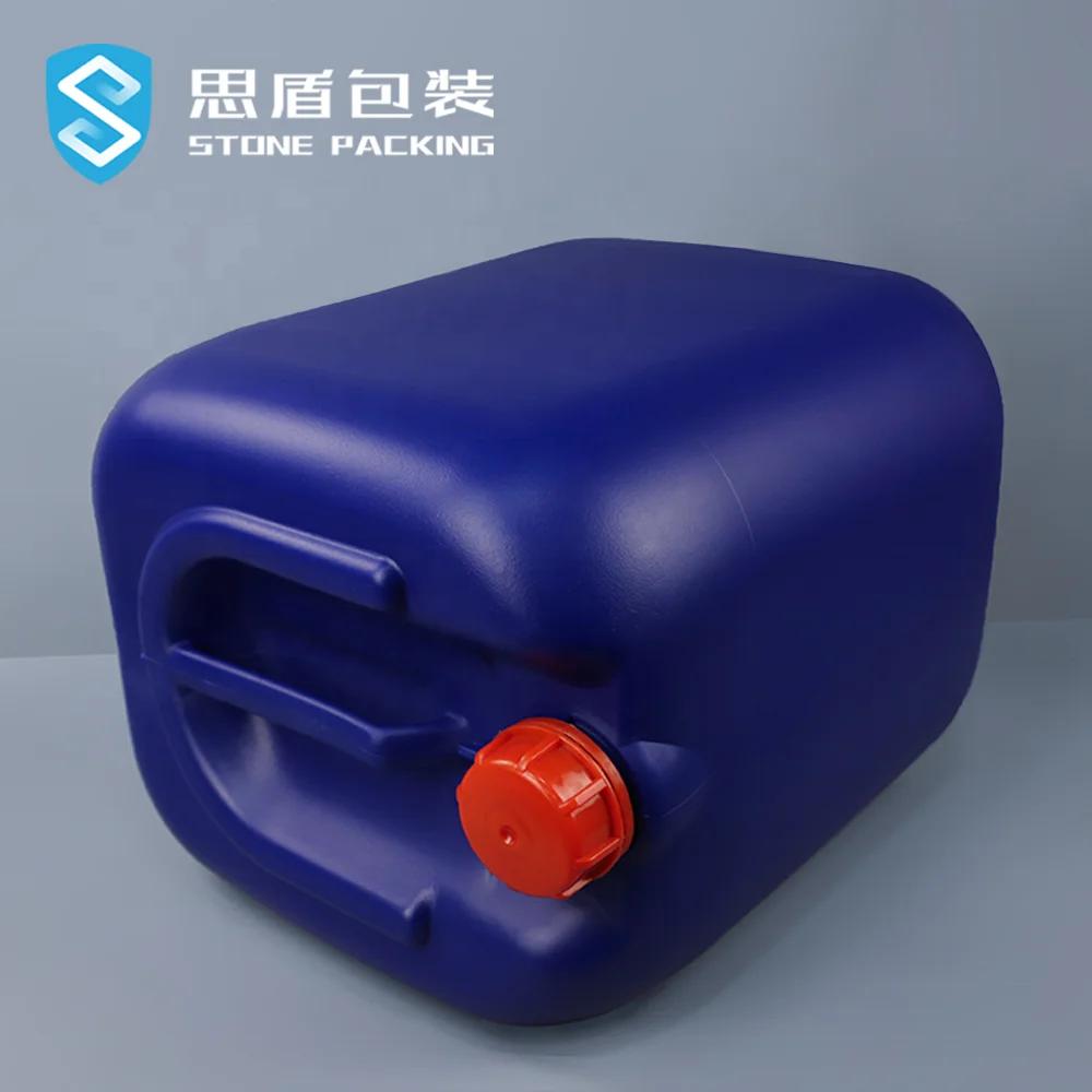 30 л пластиковый цилиндр синий квадратный jerrycan HDPE литров химический барабан с крышкой и ручкой выдувного формования кг