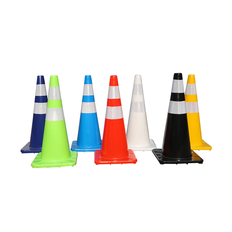 2023 New Products Collapsible Retractable Safety Yellow Traffic Cones With Reflective