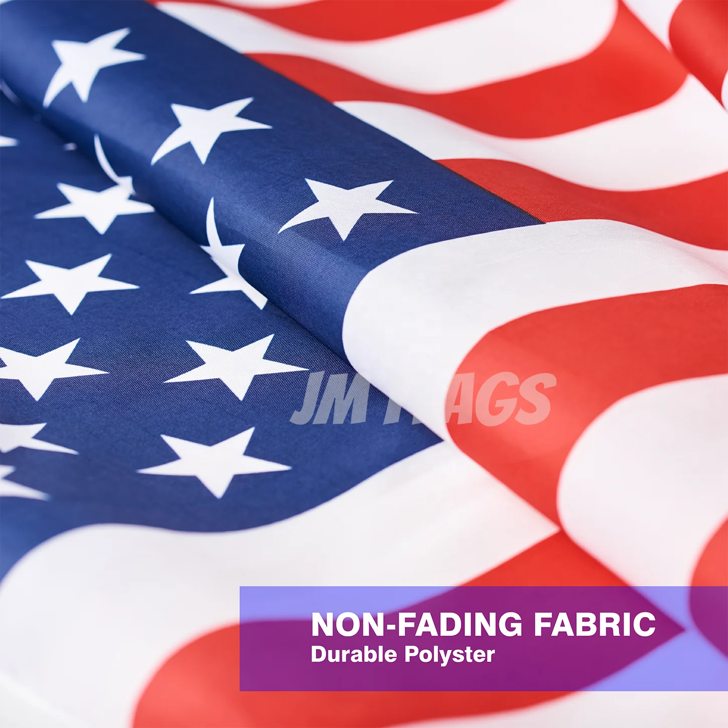 Wholesale 17.7*11.8 inch American Hand Flag black Pole Polyester Hand Decoration American Stick Flags