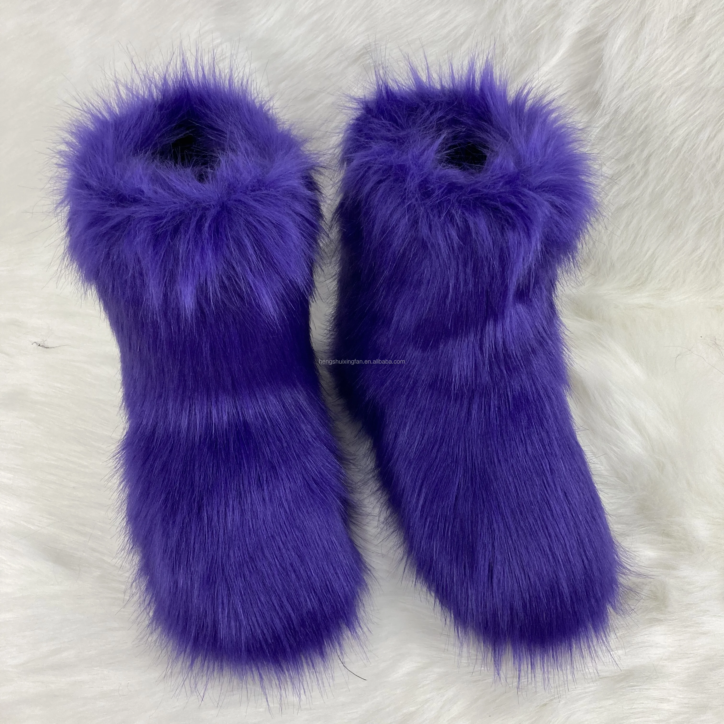 Оптовая цена, разноцветные ботинки из искусственного меха для детей с кошельком на голову