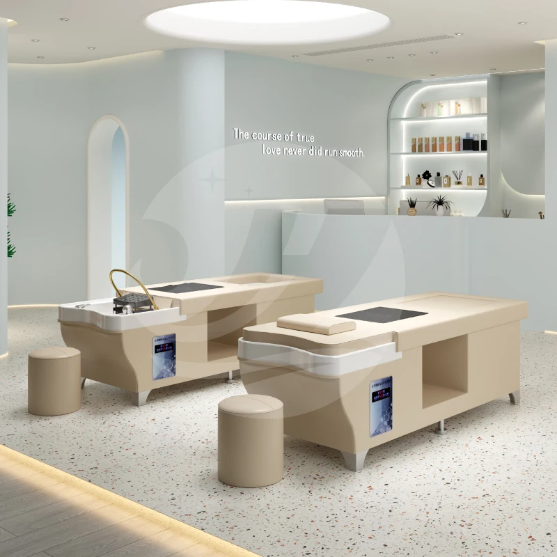 Beauty hair salon furniture water therapy thai massage shampoo pedicure bed spa wash head shower bed electric