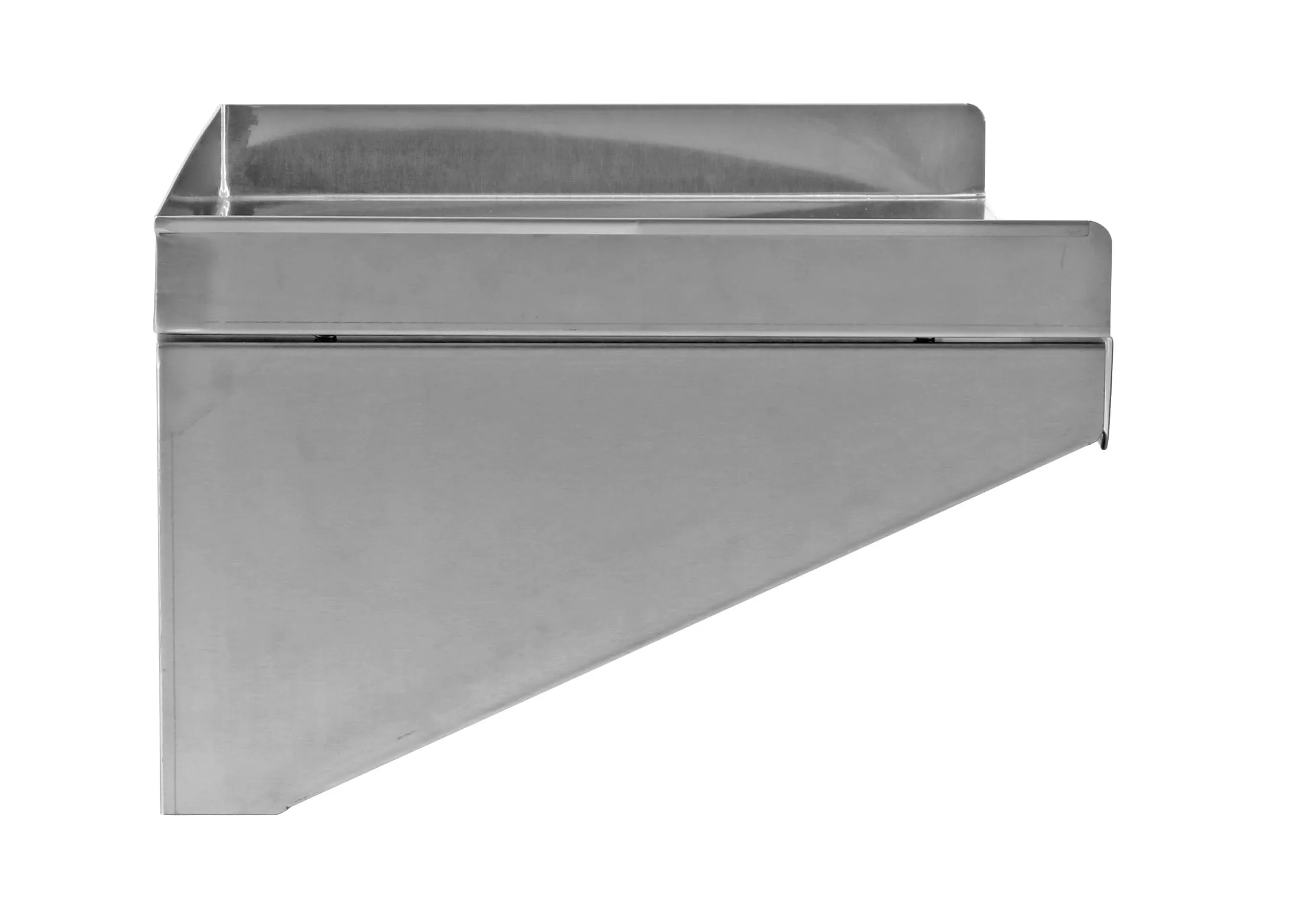 NSF Approval Stainless Steel Kitchen Shelf Wall Mounted Shelf with Backsplash