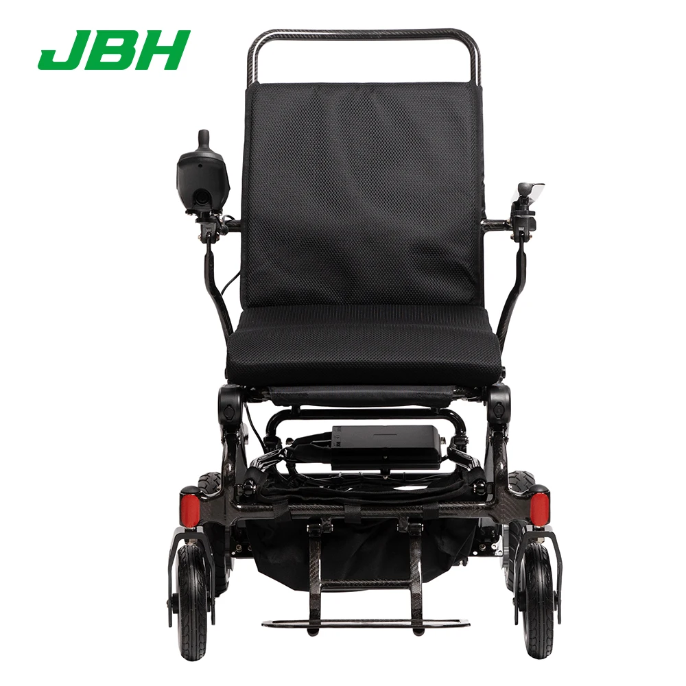 Ultra compact heavy duty lightweight carbon fiber folding electric wheelchair