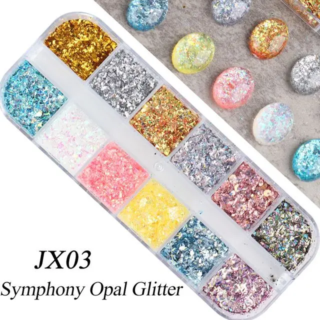 Nail Glitter Powder Decoration Sugar Glitter For Nails  Nail Art Chrome Pigment