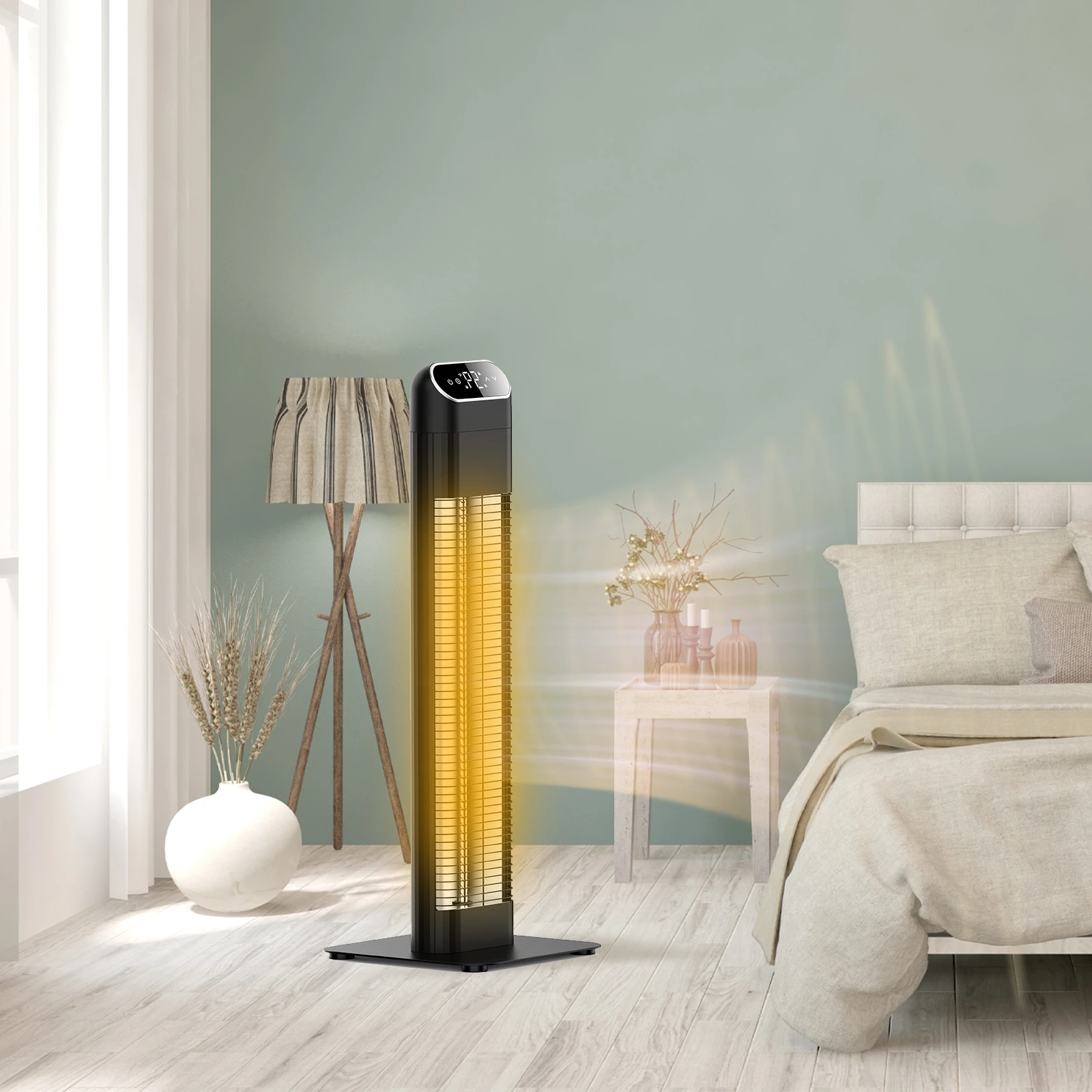 Outdoor Panel Heater Electric Home Decor Infrared Space Heater Balcony Heat Waterproof Patio Heater with Remote Control