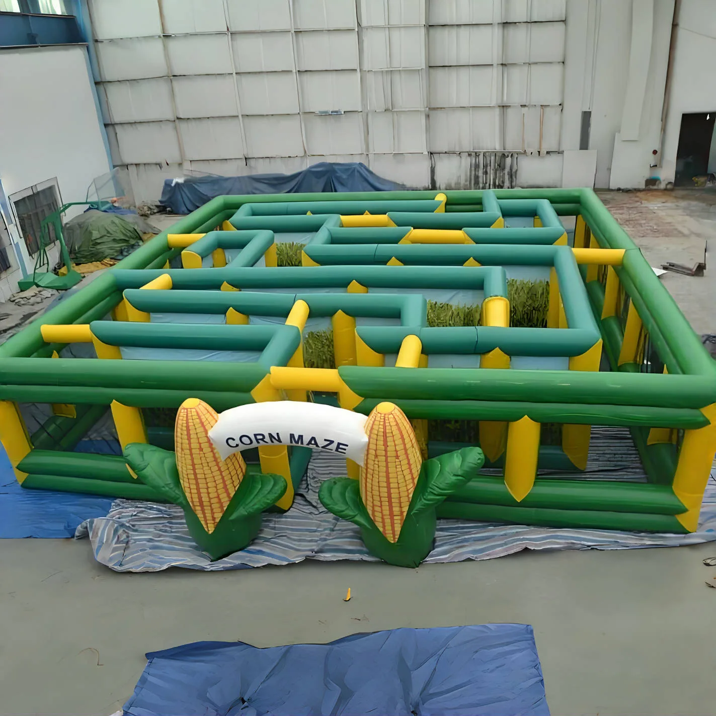 12*12 m Very popular halloween inflatable zombie maze for kids Adult Commercial Inflatable Fun House Maze