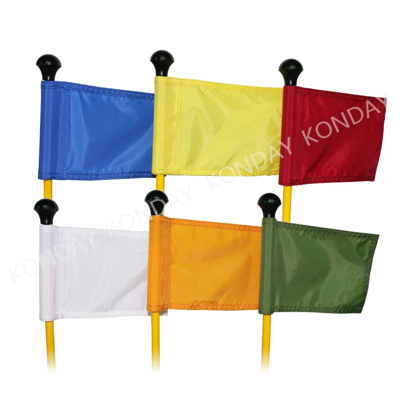 KONDAY Customs Standard Golf Pole Cups And Green Flags Minis Blanks Golf Tour Cups And  Flags  Stick  Golf Flag