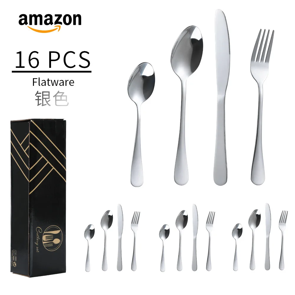 Luxury, High Quality, high end, 24-Piece Stainless Steel Tableware