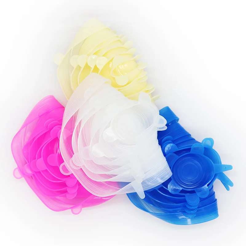 BAP free  Silicone Stretch Lid/Reusable Seal Stretch Covers lids  Food For Fruits Meat and Vegetables