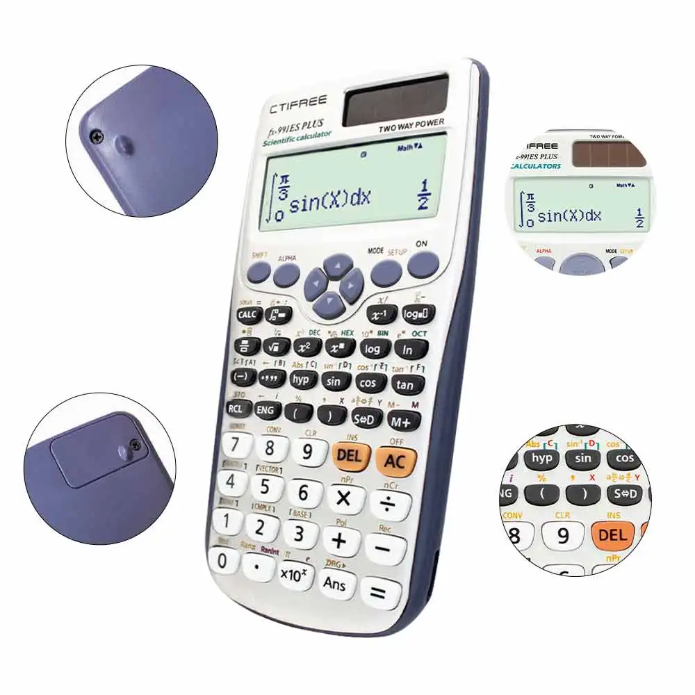 Popular Hot Selling Good Looking Scientific Calculator for Student 417 Functions
