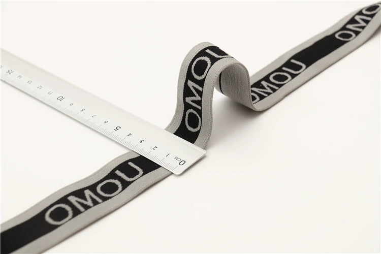 Custom Logo Jacquard Elastic Waistband for Underwear